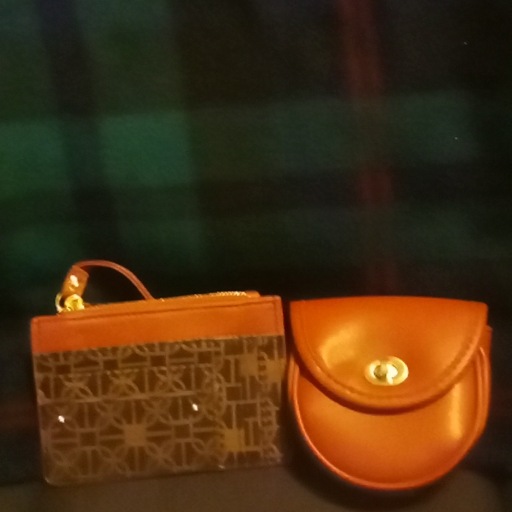 Set of two TIME and TRU I.D/Change Purses.